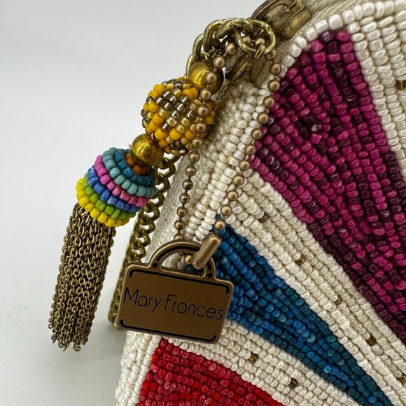 Mary Frances Rise & Shine Beaded Crossbody Bag. - Picture 4 of 6